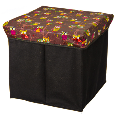 Folding cube pouf 31x31x31 cm PU spunbond maximum wheight 80 kg